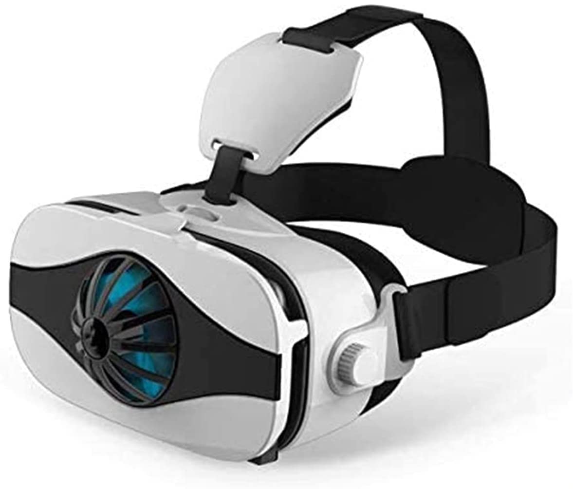 VR Headset 3D Virtual Reality Glasses for Movies & Games - Compatible with iPhone & Android Phones, 2K Anti-Blue Light Lenses, Adjustable IPD & Focus - Portable VR Goggles for Home Entertainment, Gaming & Travel