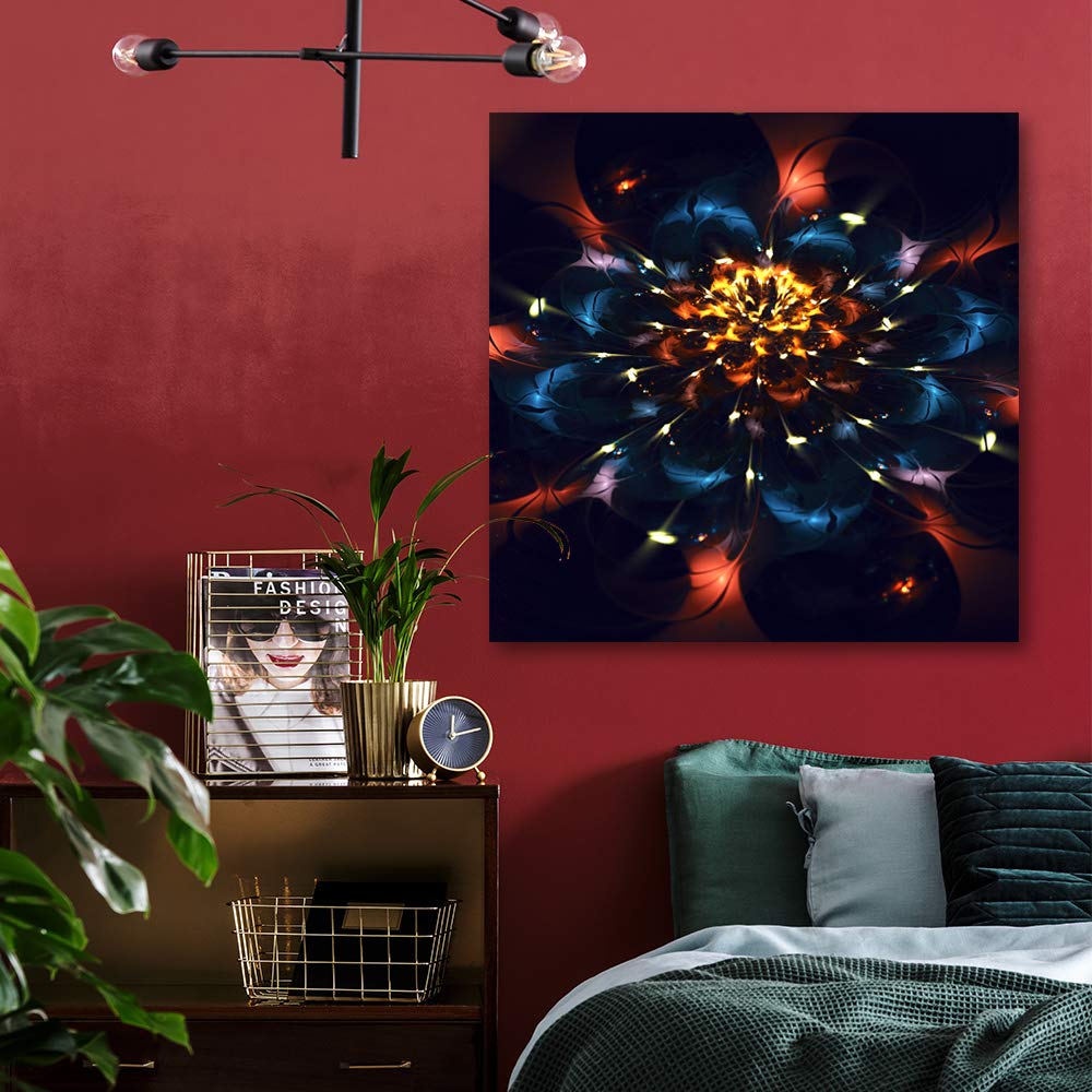 Wall26 Floral Canvas Wall Art - 24x24 Inch Framed Flower Paintings for Home Decor, Bedroom & Living Room | Perfect for Housewarming Gifts & Interior Design