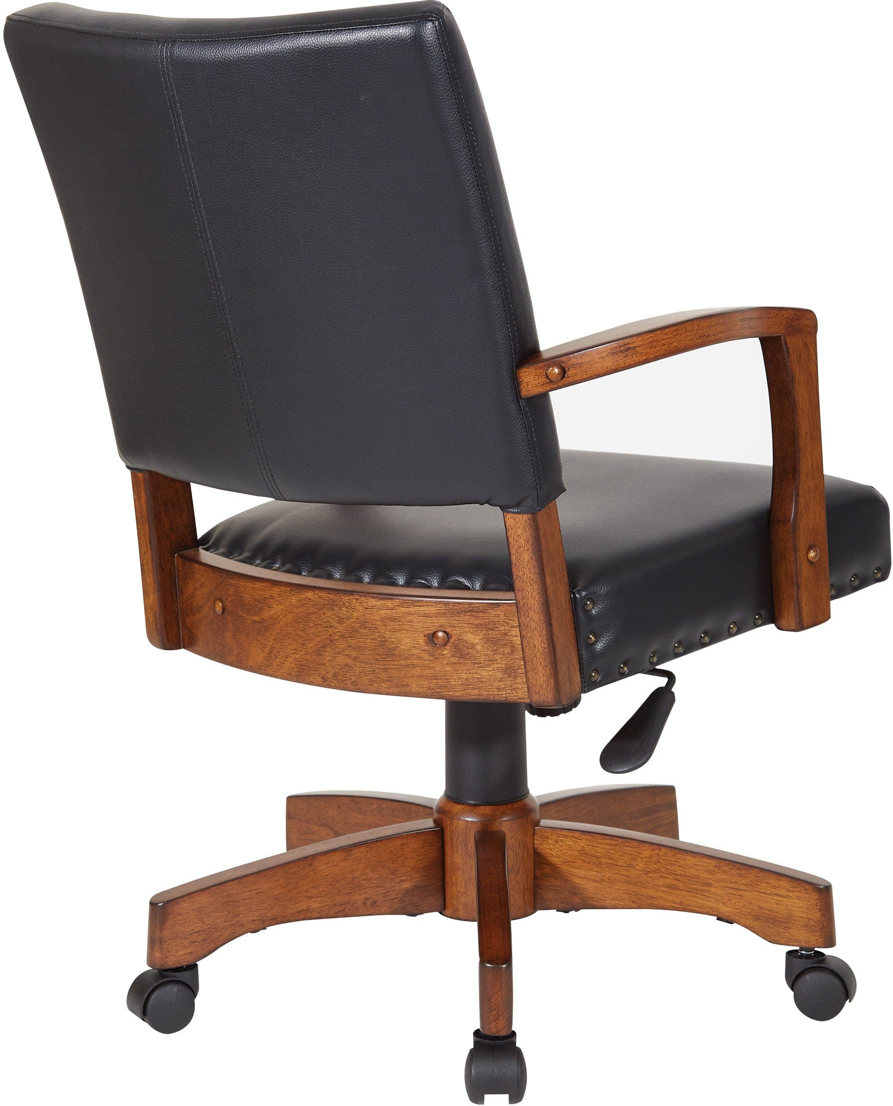 Office Star Deluxe Wood Bankers Chair - Ergonomic Executive Office Chair with Adjustable Height & Swivel Base [109MB] - Perfect for Home Office, Conference Rooms & Professional Workspaces