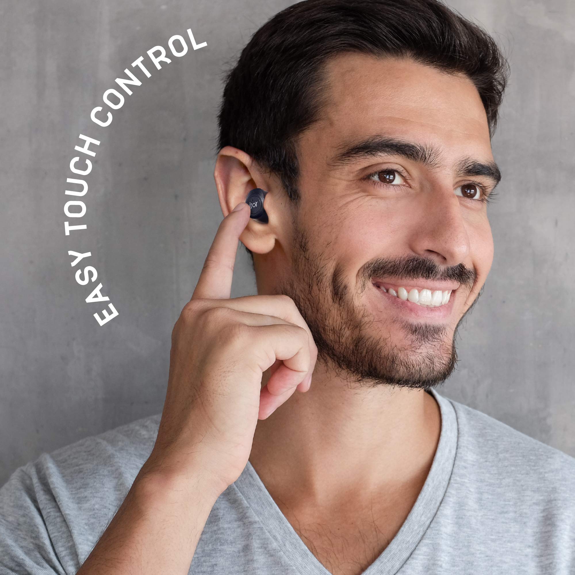 iJoy Premium Gravity TWS Wireless Earbuds Bluetooth 5.0 with Built-in Mic, Portable Charging Case, IPX4 Waterproof & Sweatproof - 30H Playtime for Running, Gym Workouts & Outdoor Activities