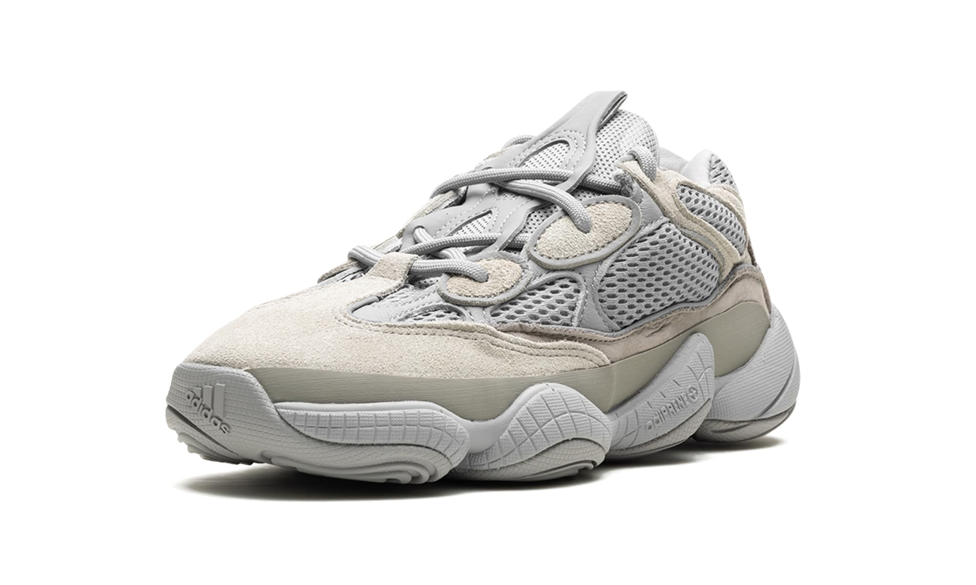 Adidas Men's Yeezy 500 Lace-Up Sneakers - Grey Casual Shoes Size 10 M | Comfortable Streetwear & Gym Training Footwear