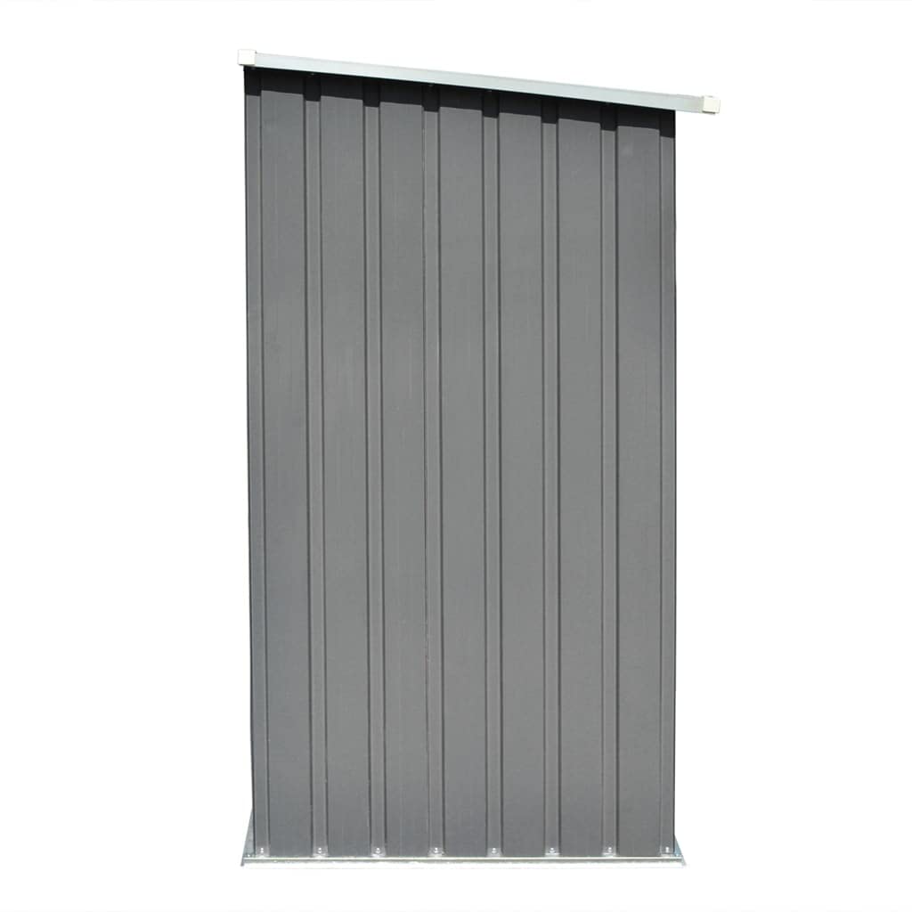 CHARMMA Heavy-Duty Galvanized Steel Firewood Storage Shed - 64.2