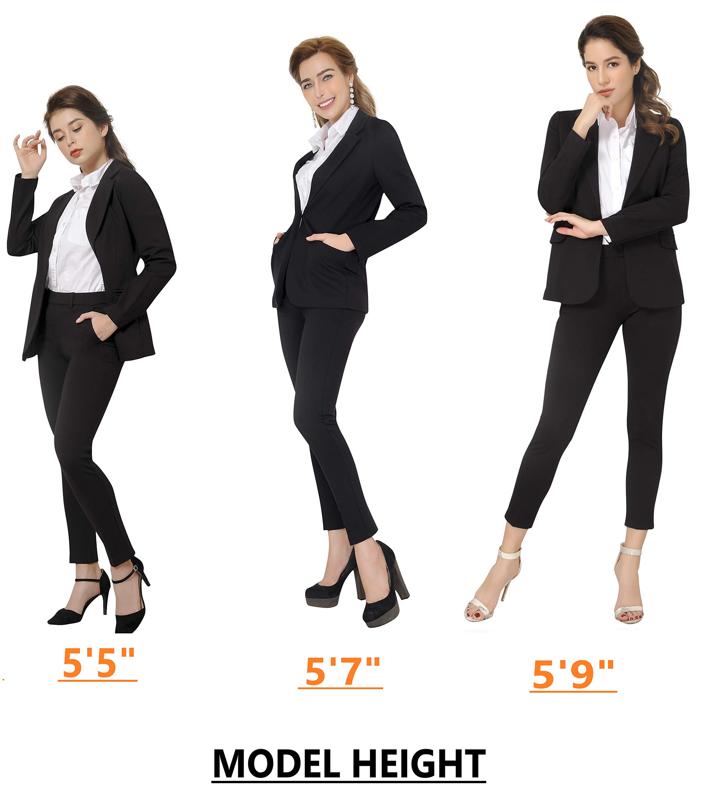 Marycrafts Women's Business Blazer & Pant Suit Set - Professional Office Wear for Work, Interviews & Formal Events | Slim Fit Ladies Work Suit