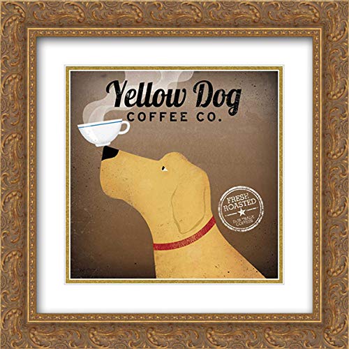 Gold Ornate Wood Frame with Double Matting