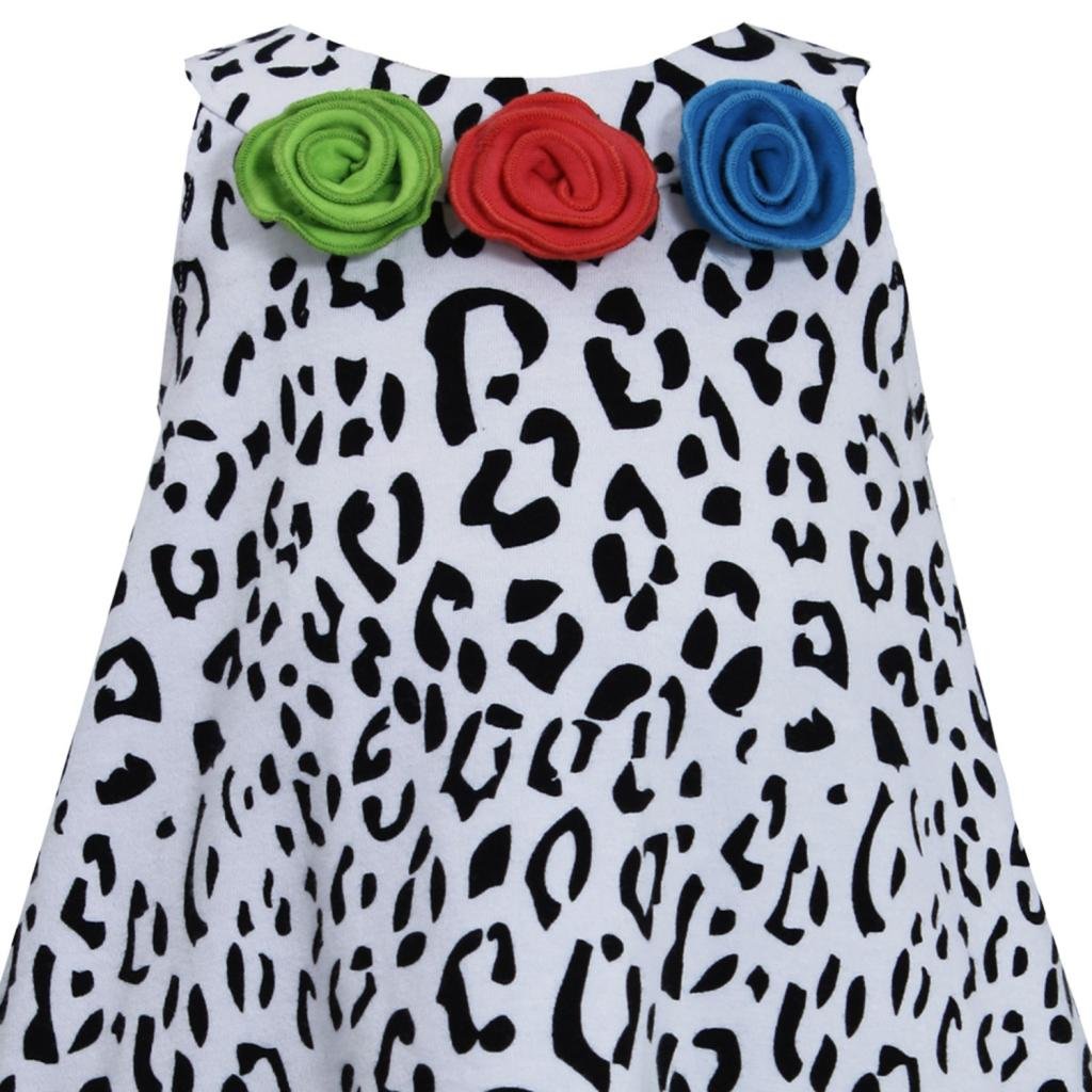 Bonnie Jean Baby Girls 3M-24M Black & White Animal Print Knit Trapeze Dress with Leggings Set - Cute Outfit for Playdates, Parties & Photo Shoots