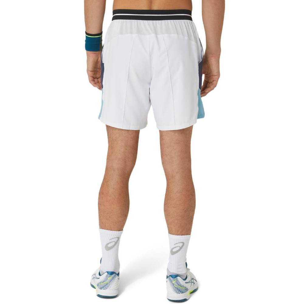 ASICS Men's Match Short 7 Inch Running Shorts - Breathable White Athletic Shorts for Gym, Jogging & Workouts | Lightweight Comfort for Active Men