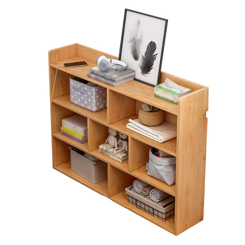 Modern Narrow Open Storage Nightstand with Multiple Shelves - Simple Bedroom Side Table, 31.5x7.9x35.4 Inches (Color A) - Perfect for Small Spaces, Apartment Living & Minimalist Bedroom Decor