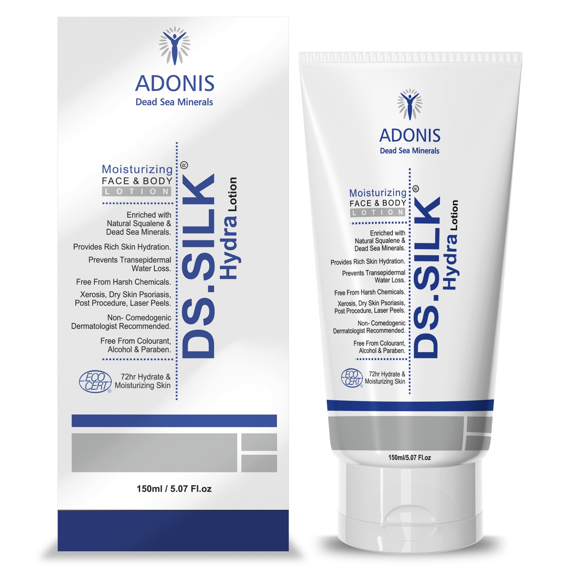 Premium Ds Silk Lotion - 150ml Moisturizing Body Lotion for Smooth & Glowing Skin | Pack of 1 | Perfect for Daily Hydration & Spa Days