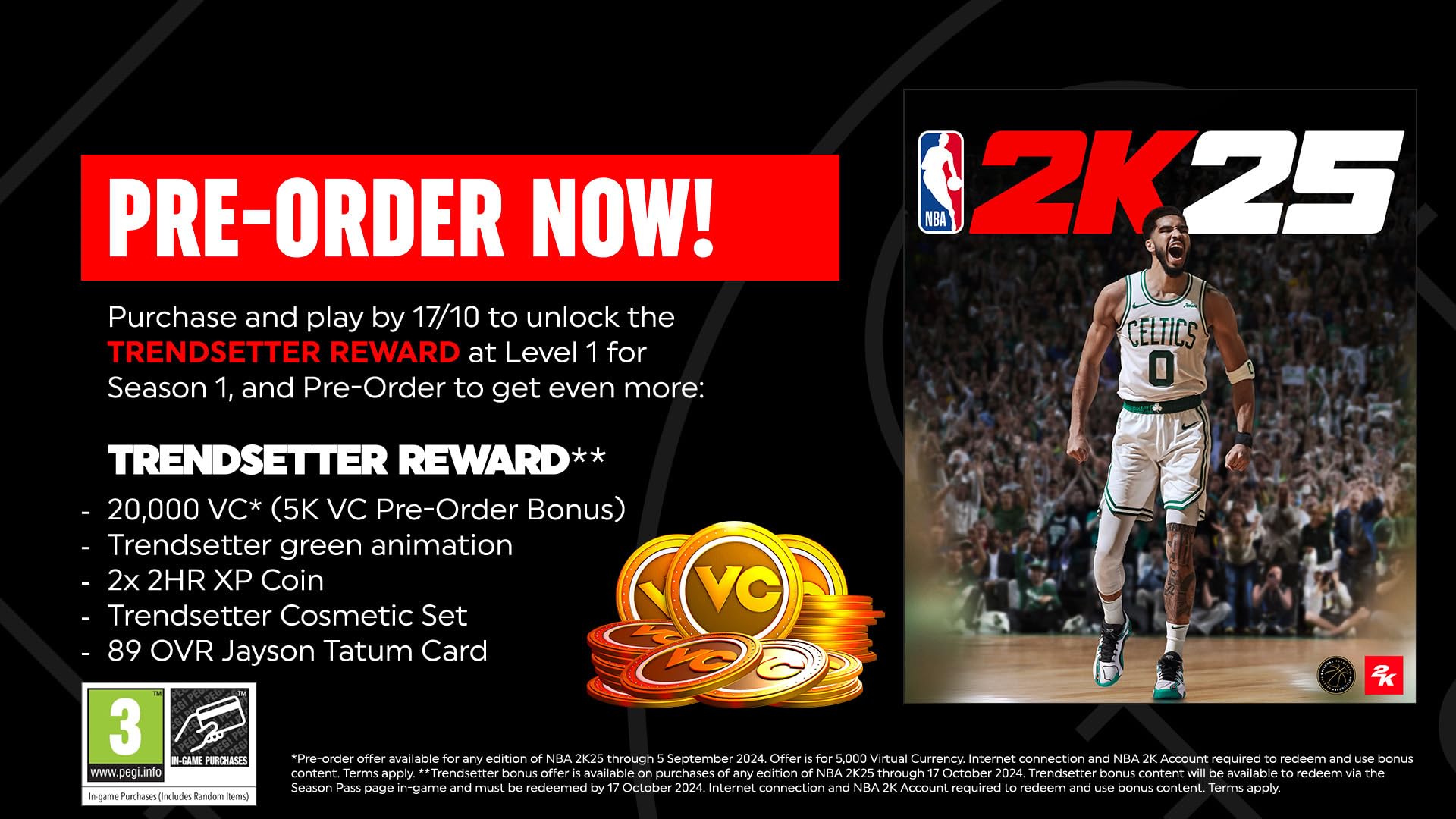 NBA 2K25 PS5 Standard Edition - Latest Basketball Video Game for PlayStation 5 - Perfect for Gaming Enthusiasts and Sports Fans - Play at Home or with Friends