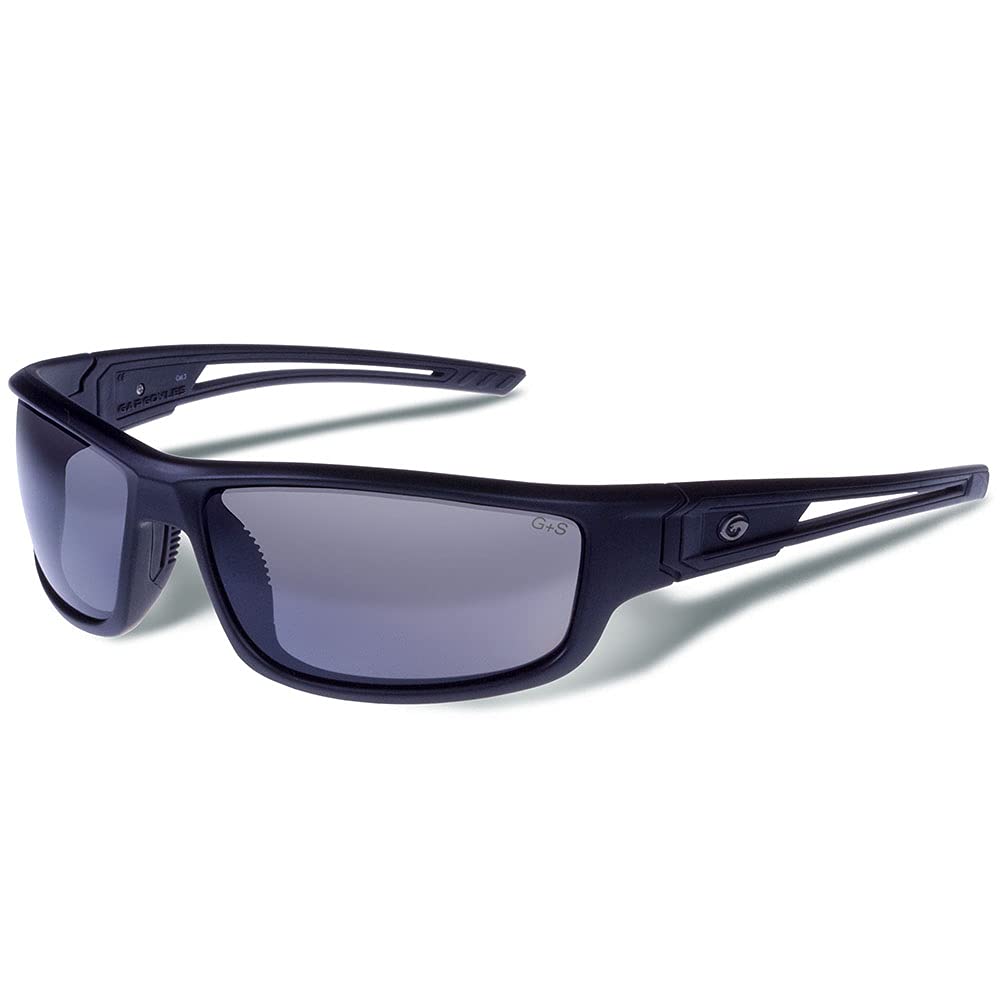 Gargoyles Men's Squall Wrap Sunglasses - Polarized UV Protection for Outdoor Sports, Running, Cycling & Driving - Durable & Stylish Wrap-Around Design