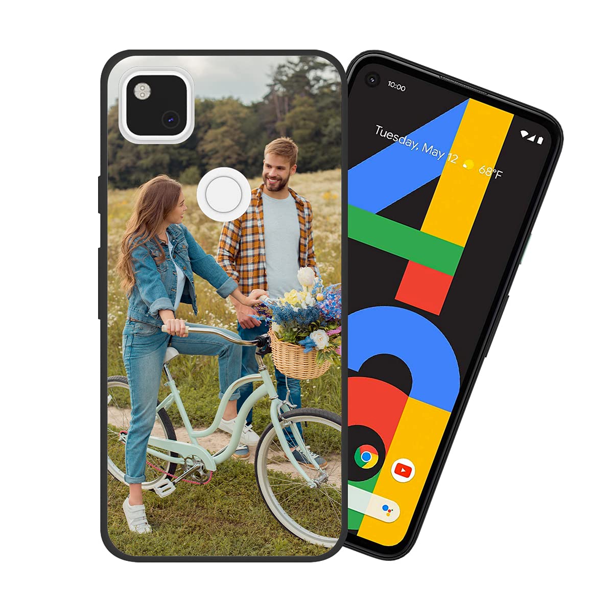 Styletify Custom Photo Case for Google Pixel 4A (Not Compatible with Pixel 4A 5G) - Personalized Picture Phone Cover, Shockproof Silicone Protective Case, Soft Candy Design, Ideal Birthday Gift - Perfect for Everyday Use, Travel & Special Occasions