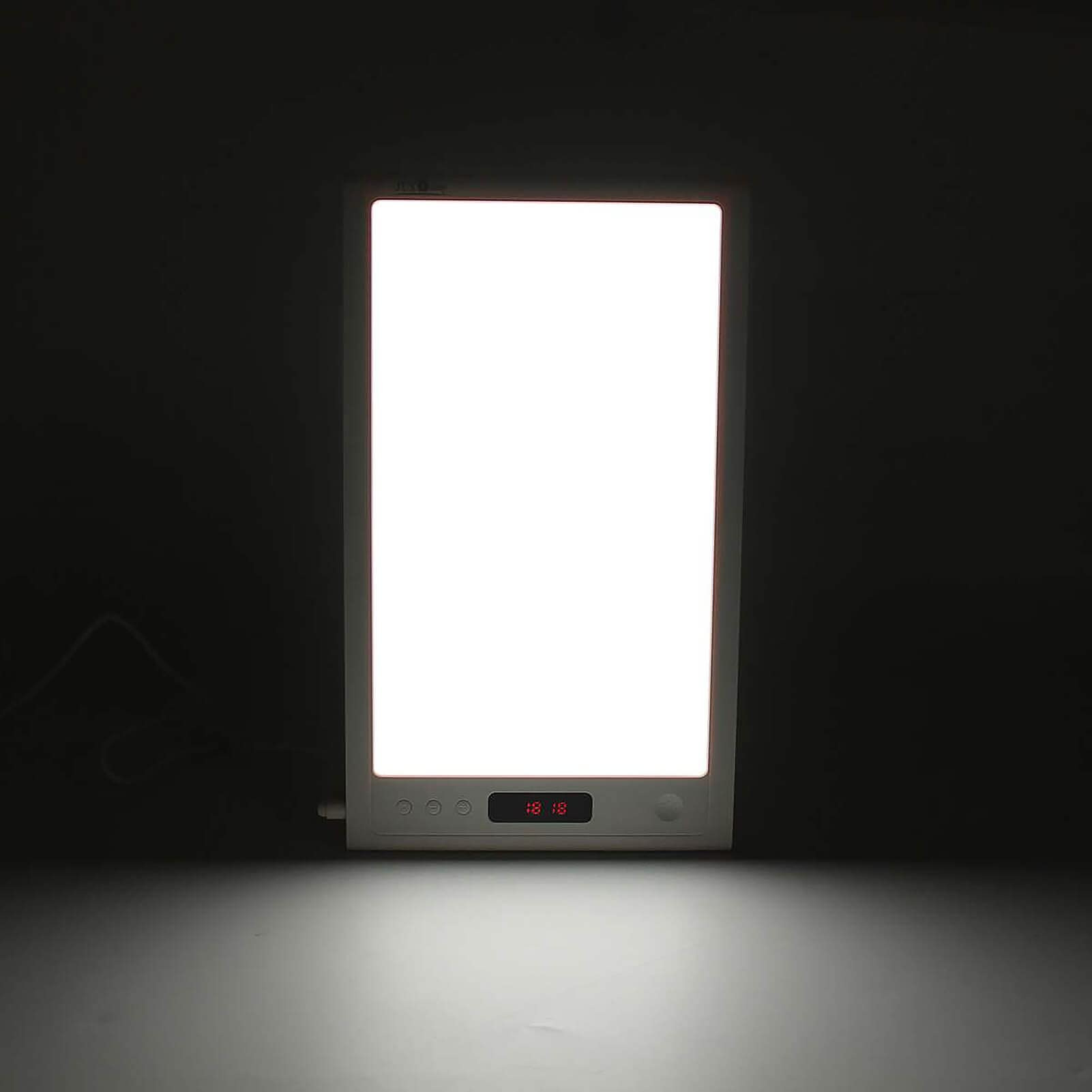 **12000 Lux Sunrise Alarm Clock with Sunset Simulation - 40-Level Adjustable Brightness & 5 Time Settings - White Light Therapy Lamp for Home, Office & Seasonal Affective Disorder (SAD) Relief**