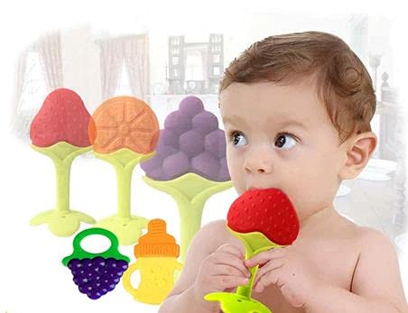 BPA-Free Baby Fruit Nibbler & Teether for Infants 3-12 Months | Safe Silicone Feeder for Toddlers | Multicolor | Perfect for Soothing Teething Pain & Introducing Solid Foods