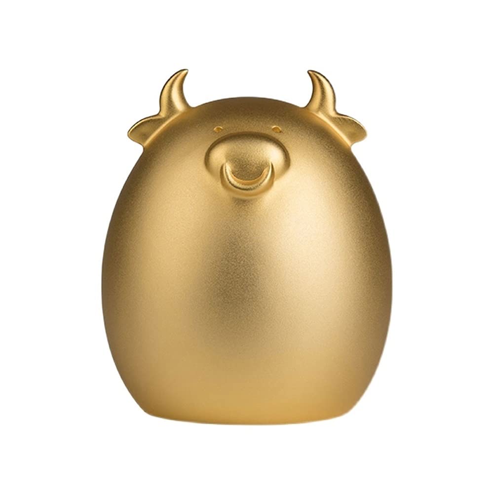 Golden Brass Sheep Piggy Bank - Cute Unbreakable Coin Money Bank for Kids, Home Decor & Birthday Gift | Perfect for Savings, Gifts & Nursery Decor