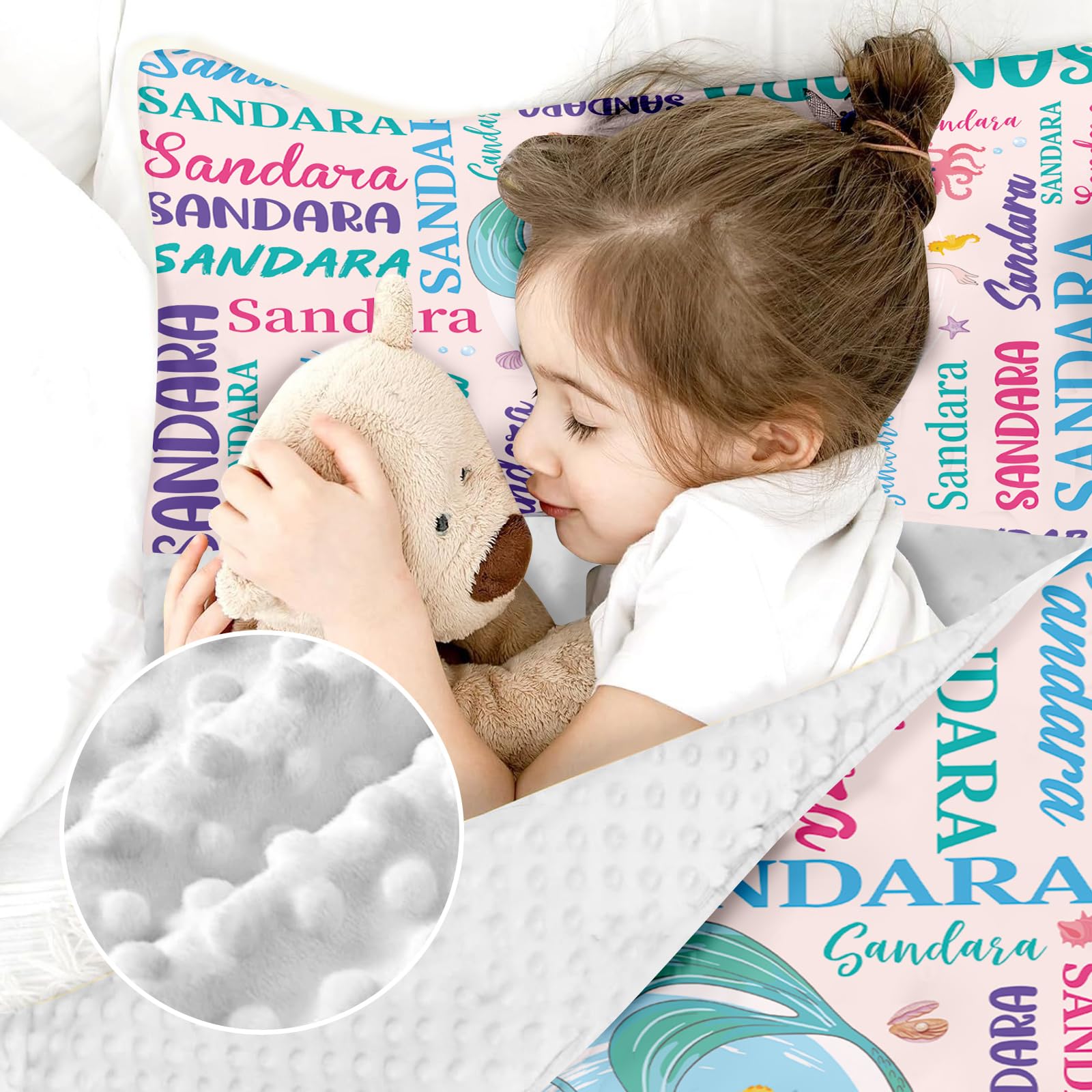Personalized Nap Mat for Toddlers - Custom Name Daycare Sleeping Mat with Pillow & Blanket Set for Preschool Boys & Girls | Perfect for Daycare, Kindergarten & Travel