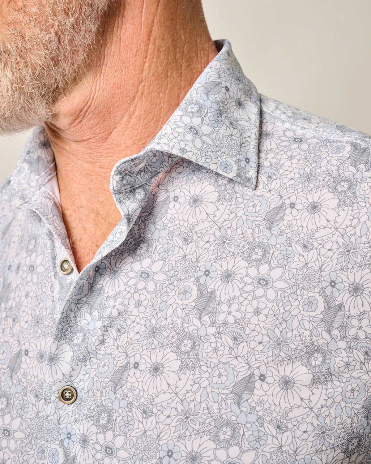 Johnnie-O Floral Short Sleeve Shirt for Men - Kayce Collection | Casual Summer Button Down Shirt for Beach, Golf & Outdoor Activities
