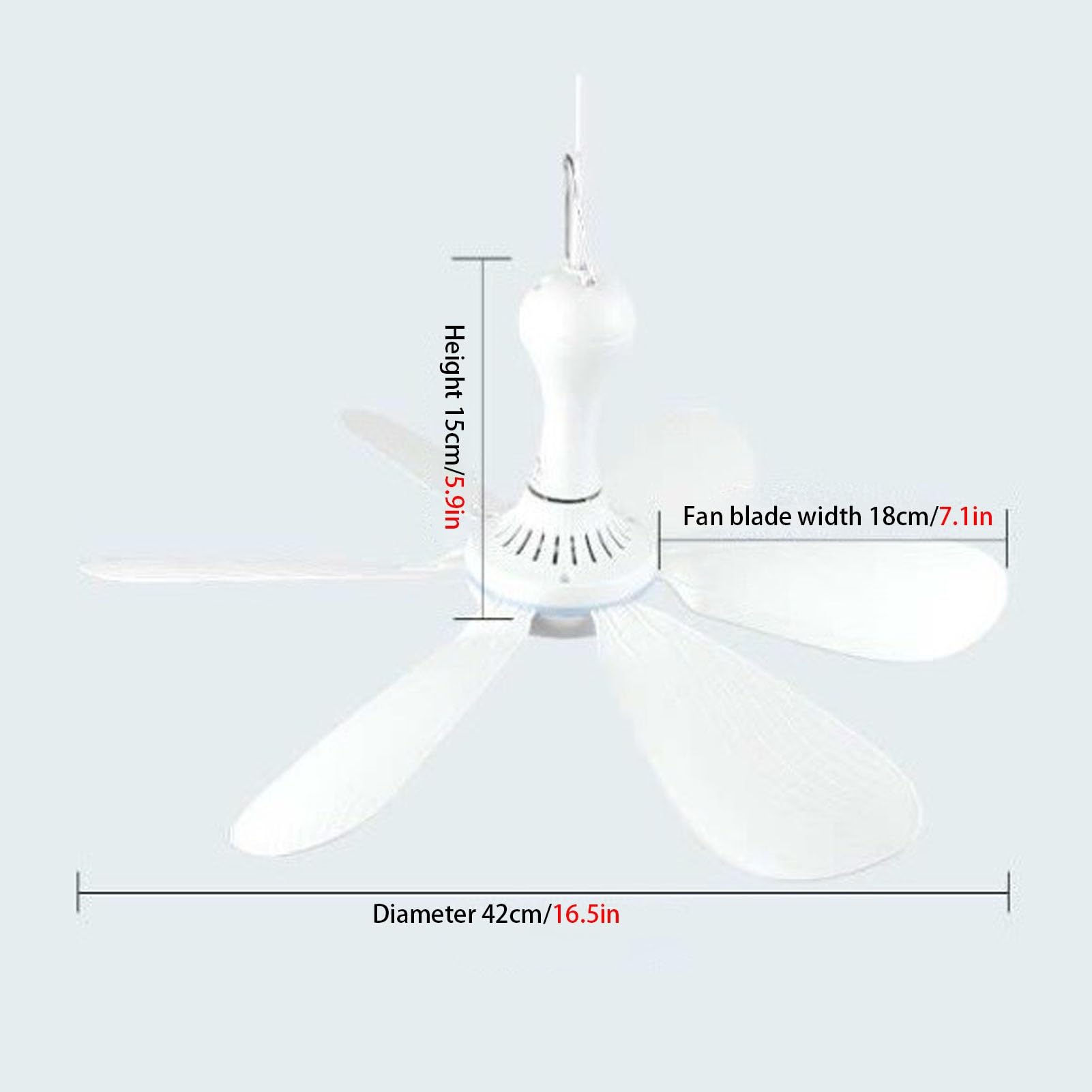 Snaweo Outdoor Solar Ceiling Fan with Remote Control - 5W/6W/10W Rechargeable Solar Fan for Chicken Coop, Greenhouse, Shed, Gazebo - 6 Adjustable Blades with Hook & Cord - Perfect for Patio, Barn, RV & Off-Grid Living