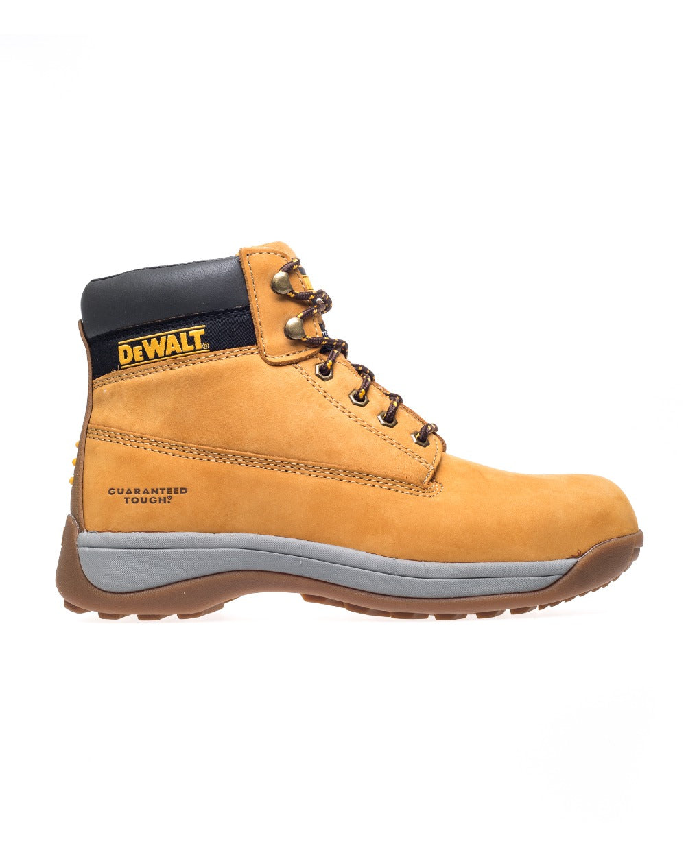 DeWalt Apprentice Nubuck Leather Safety Work Boots for Men - Slip Resistant, Steel Toe, Electrical Hazard Protection - Ideal for Construction, Hiking & Outdoor Work