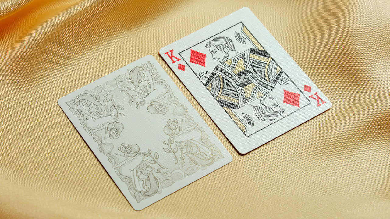 Premium Innocence Playing Cards - Gold Foil Edition for Poker, Magic Tricks & Collectors | Elegant Casino Style Deck for Card Games & Gifts