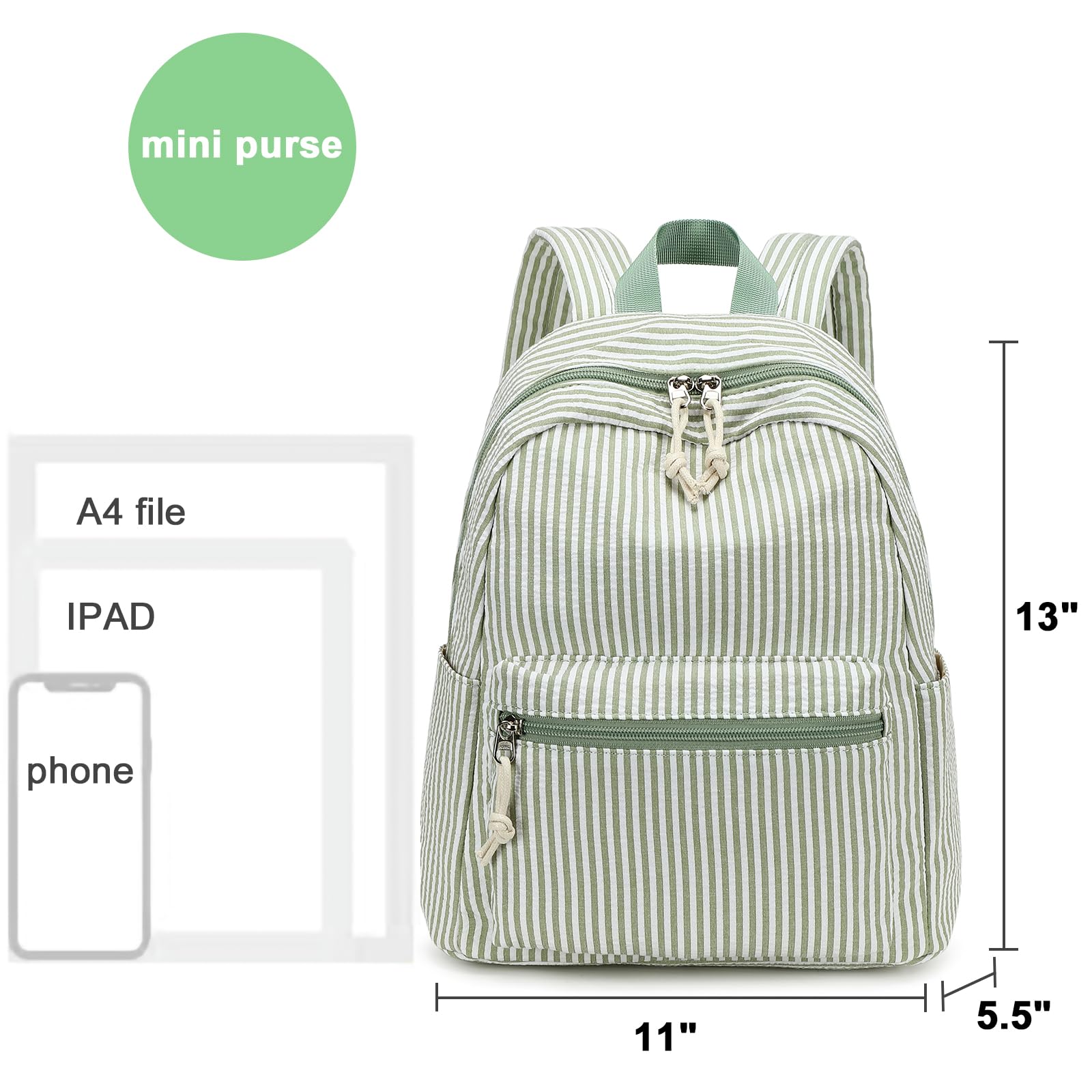Bluboon Girls Mini Backpack for Women & Teens - Cute Small Backpack Purse for School, Travel & Everyday Use | Lightweight Casual Bookbag for College, Work & Shopping