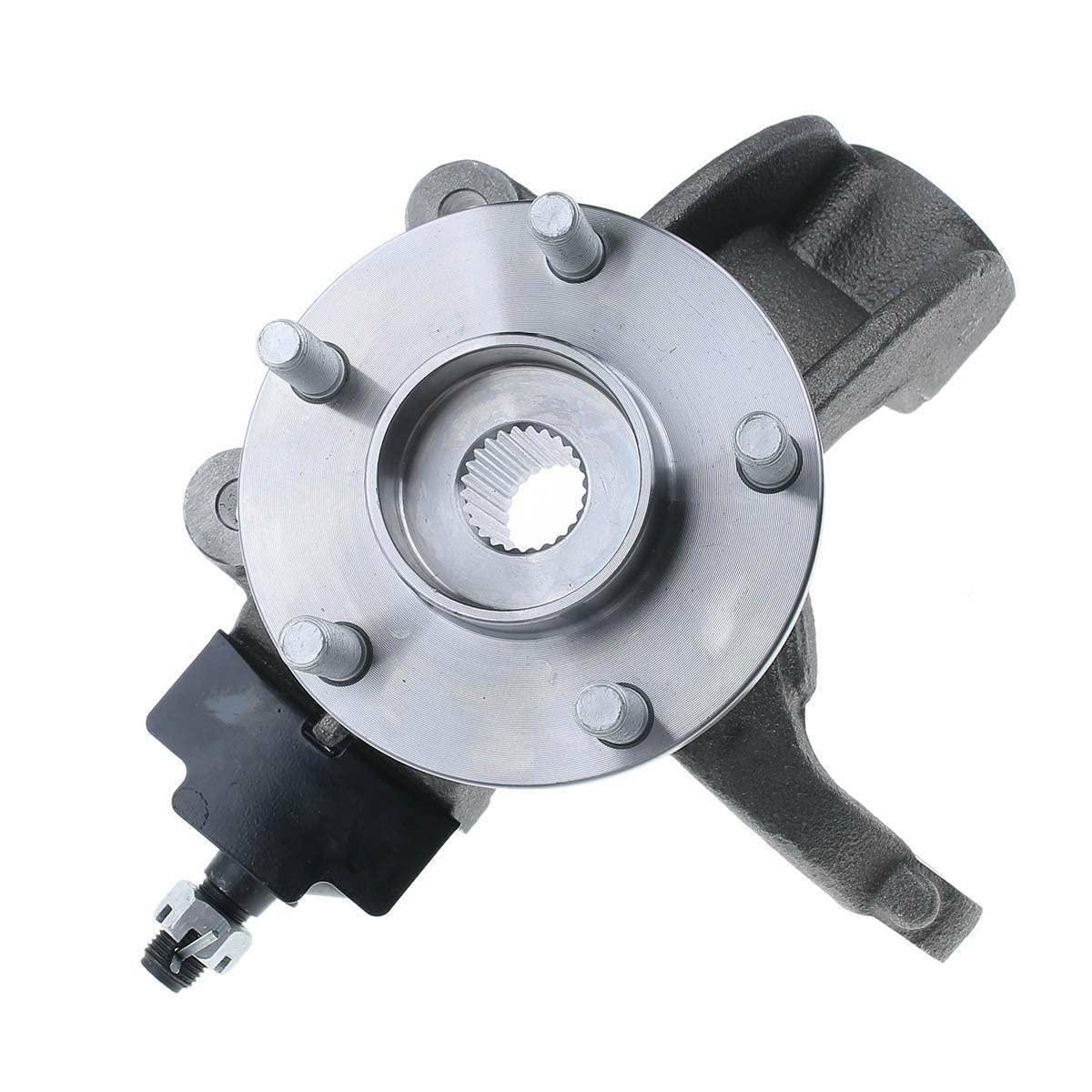 Front Steering Knuckle & Wheel Bearing Hub Assembly Compatible with 2011-2013 Ford Transit Connect - Replaces 698-467, 698-466, LK013, LK014 - Perfect for Suspension Repair & Wheel Alignment