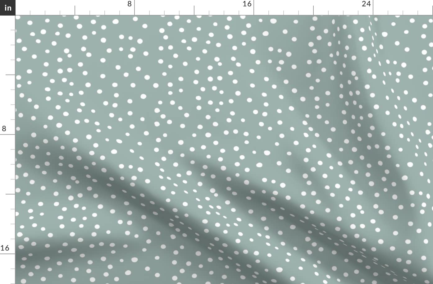 Blue Duck Egg White Spot Modern Geometric Printed Denim Fabric - Fat Quarter for Apparel, Home Decor & Upholstery | DIY Sewing, Quilting, Curtains & Craft Projects