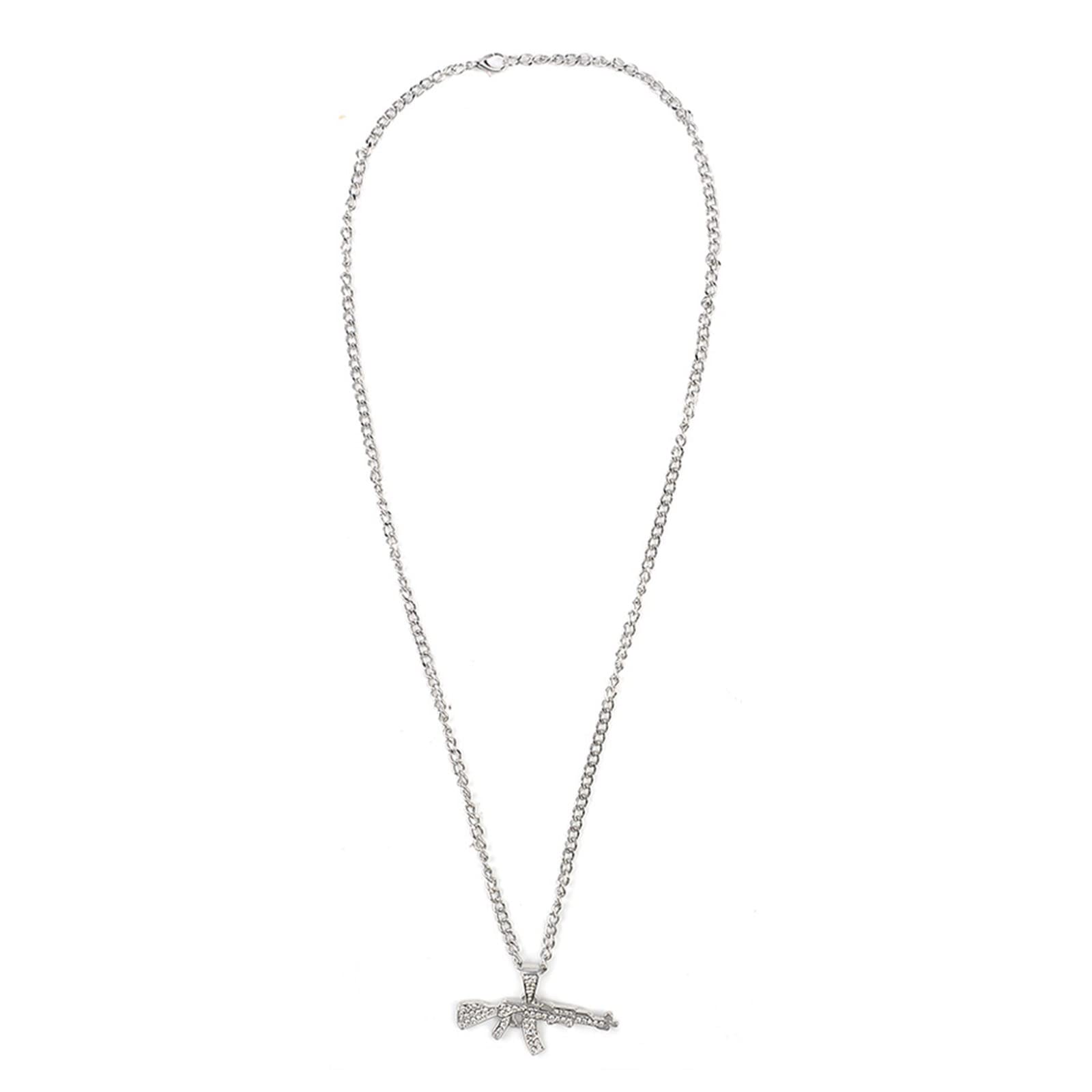 Elegant Heart Tennis Necklace for Women - Diamond Studded Hip Chain Sweater Pendant | Trendy Layering Jewelry for Casual Outfits & Evening Wear (Silver, One Size)