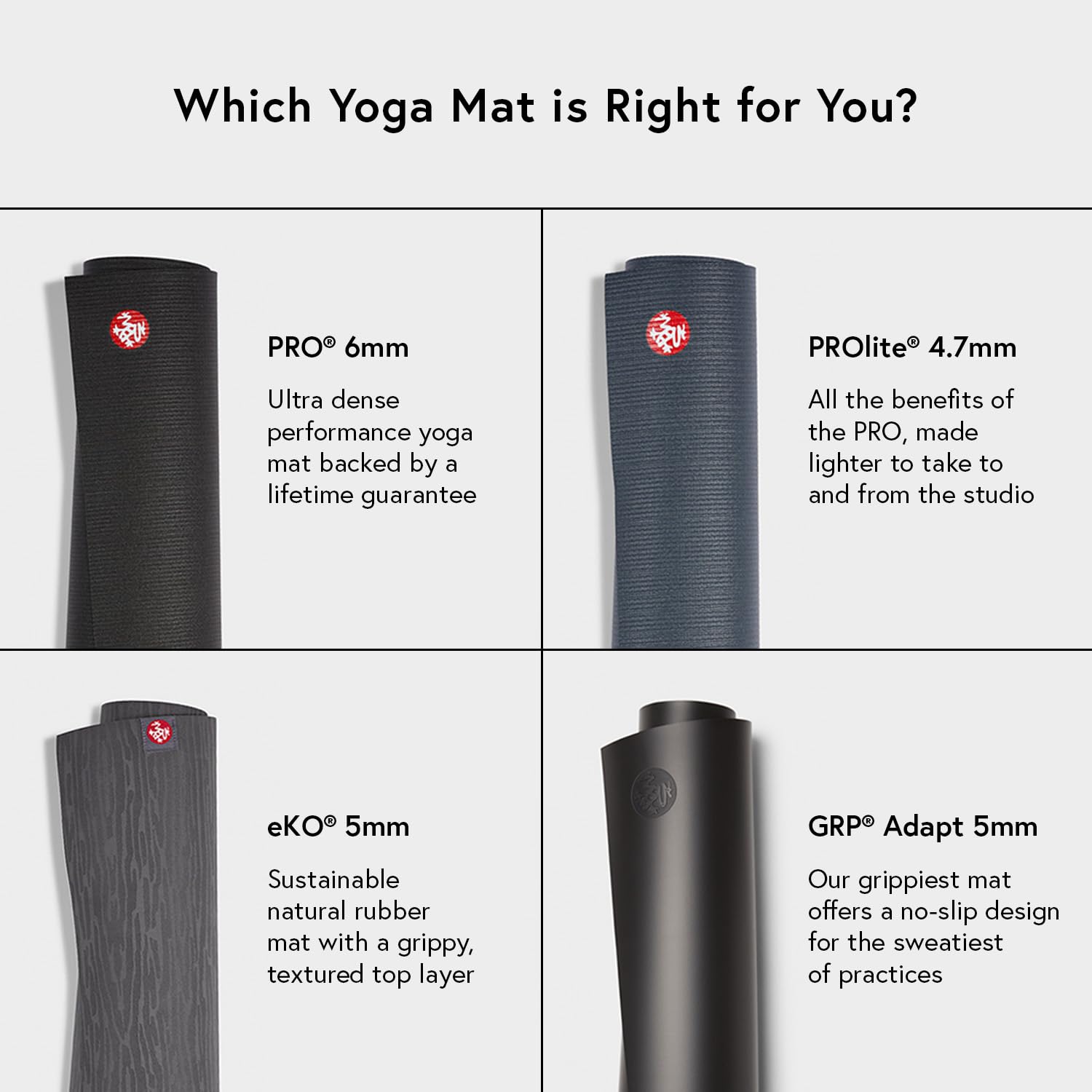 Manduka eKO Yoga Mat for Women & Men - 5mm Thick, Non-Slip, Eco-Friendly, Durable & Extra Long 71