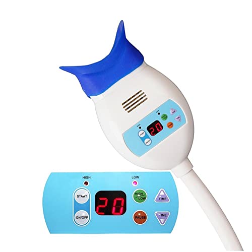 6 LED Teeth Whitening Light Lamp with 2 Goggles - Professional Teeth Bleaching Accelerator for Home Use, Perfect for Smile Brightening Before Events & Daily Oral Care