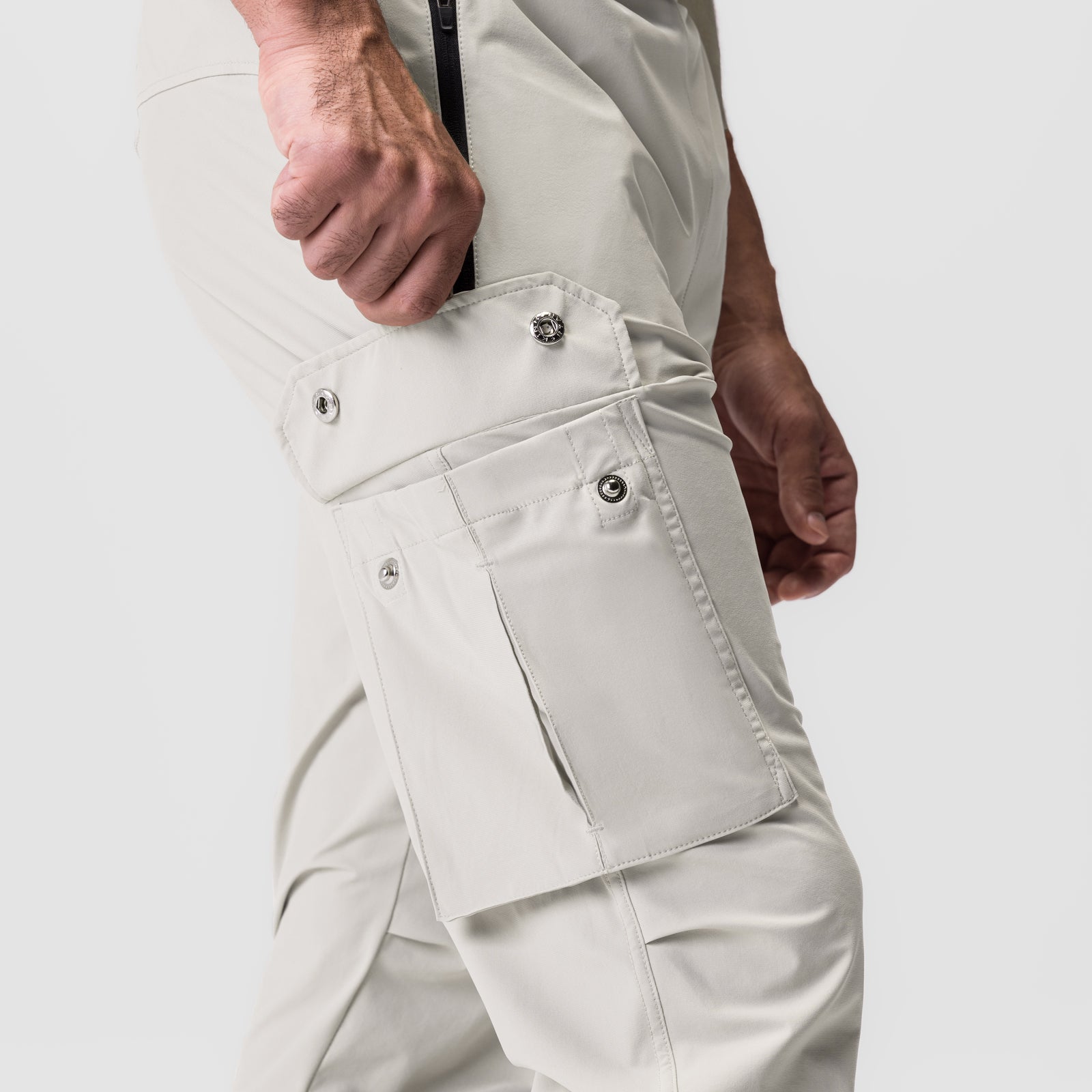 ASRV Tetra Lite Cargo High Rib Jogger Pants - Men's Lightweight Performance Joggers for Running, Gym & Outdoor Activities