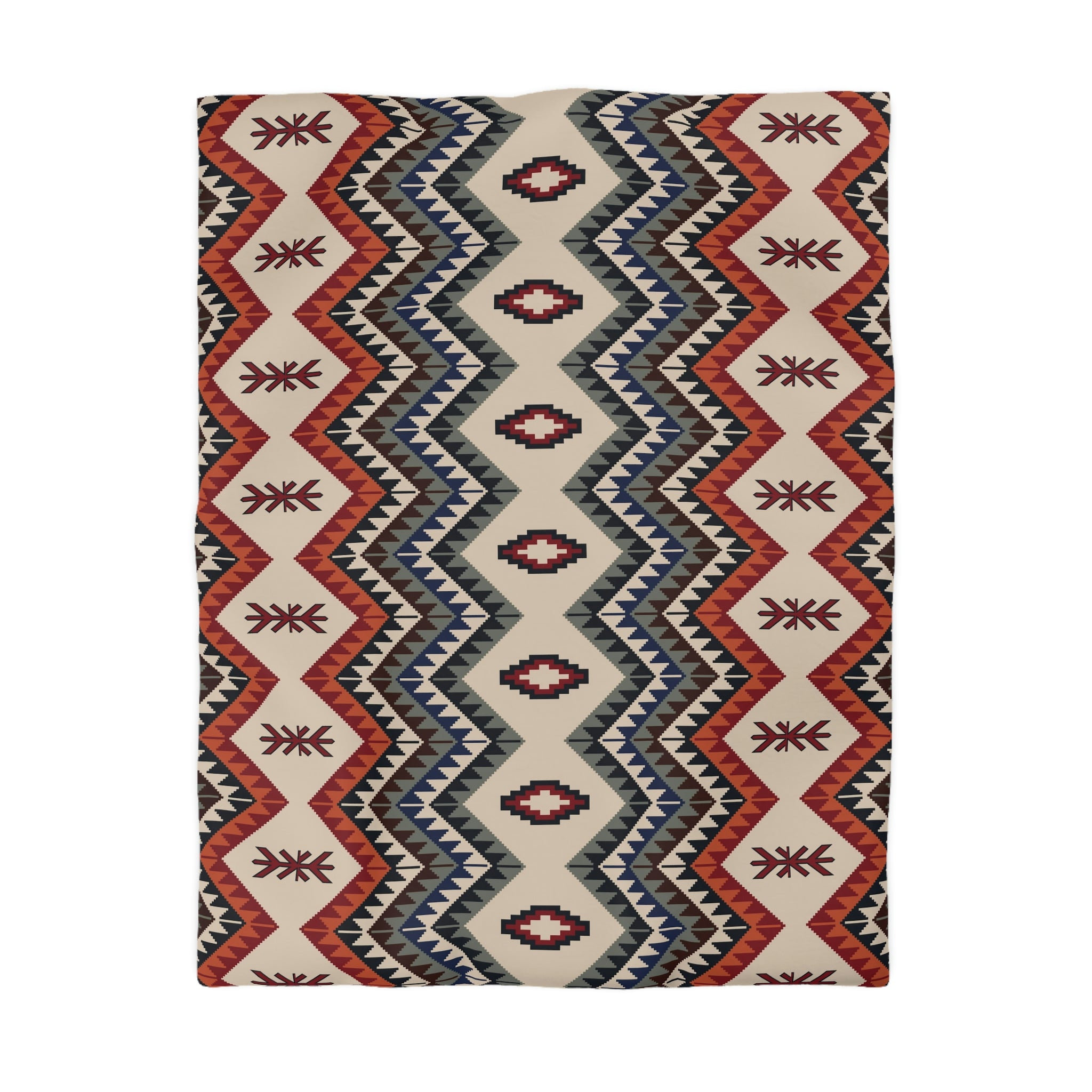 Valencia Valley Soft Microfiber Duvet Cover Set - Southwestern Style King/Queen Size Comforter Cover with Zipper Closure - Southwestern Bedding for Cozy Home & Guest Room Decor
