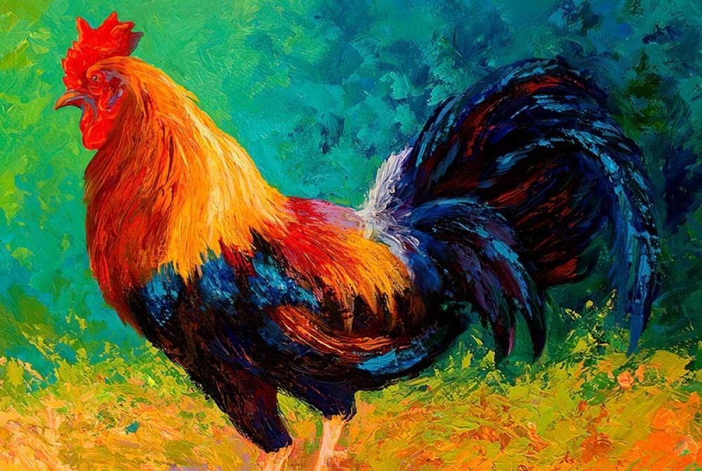 3000 Piece Wooden Jigsaw Puzzles for Adults - Difficult DIY Puzzle Games for Stress Relief, Educational Toy for Kids & Adults, Classic Abstract Chicken Animal Landscape (110x87cm) - Perfect for Family Bonding, Birthday Gifts & Home Decor