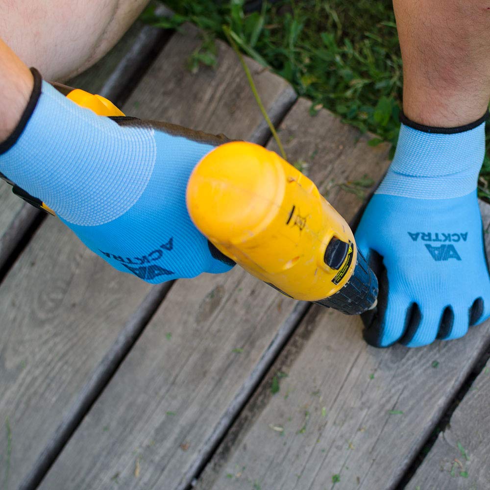 120 Pairs Coated Nylon Safety Work Gloves - Knit Wrist Cuff, Multipurpose for Men & Women (WG008) - Ideal for Construction, Gardening, Warehouse & DIY Projects