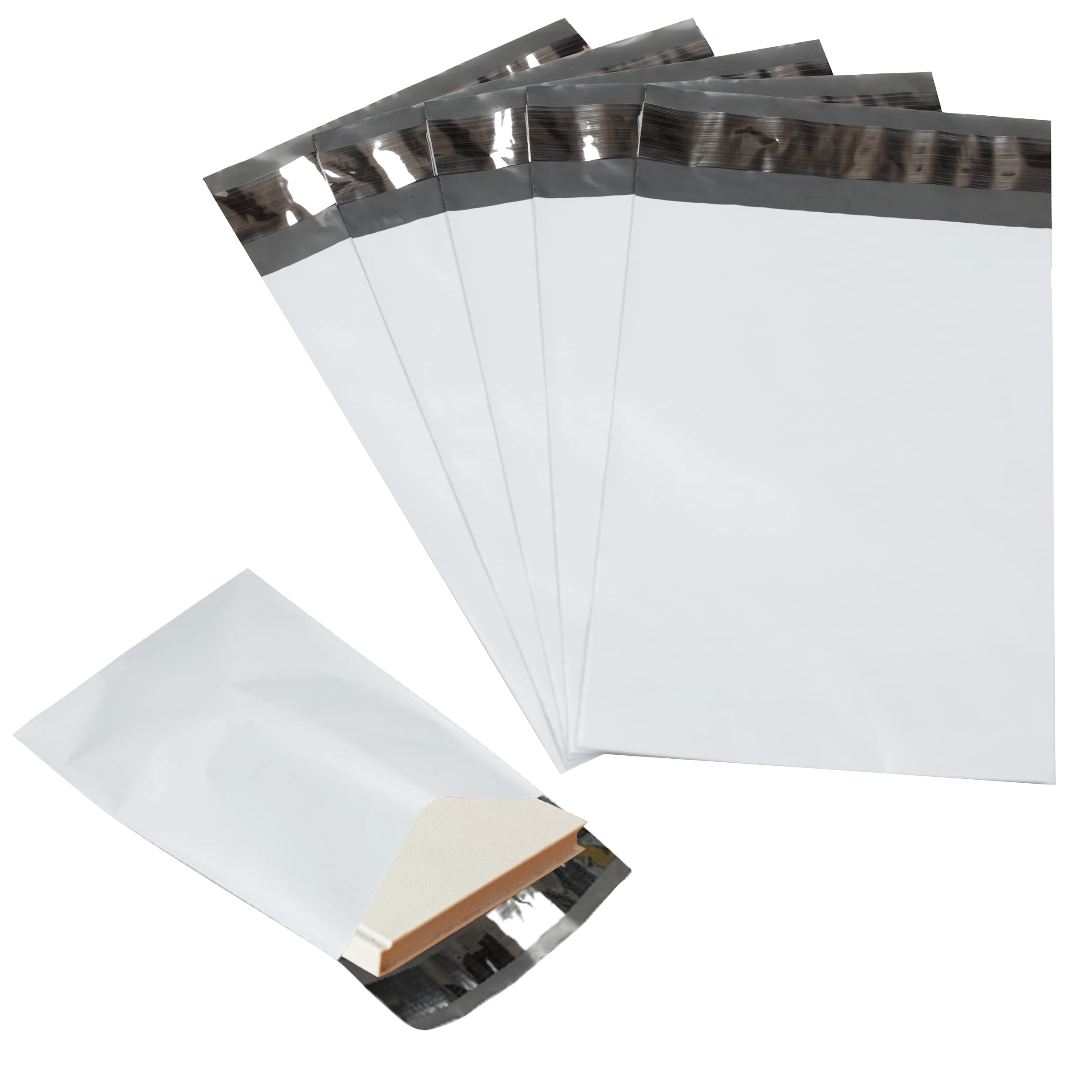 8000 Pack 4x6 White Poly Mailers - 2 Mil Self-Sealing Shipping Envelopes for E-Commerce | Secure, Durable Poly Bags for Online Stores, Small Businesses & Daily Shipping Needs