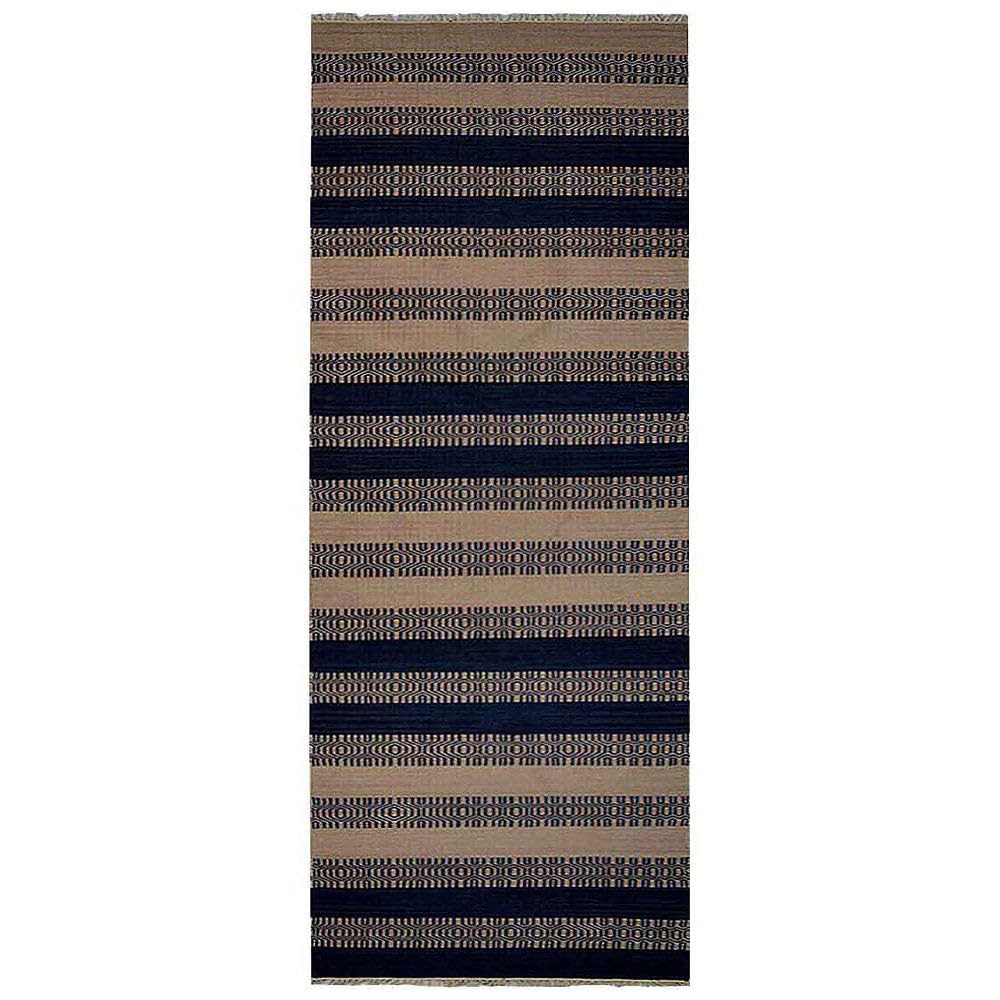 Hand Woven Flat Weave Kilim Wool Eco-Friendly Area Rugs - 2'6