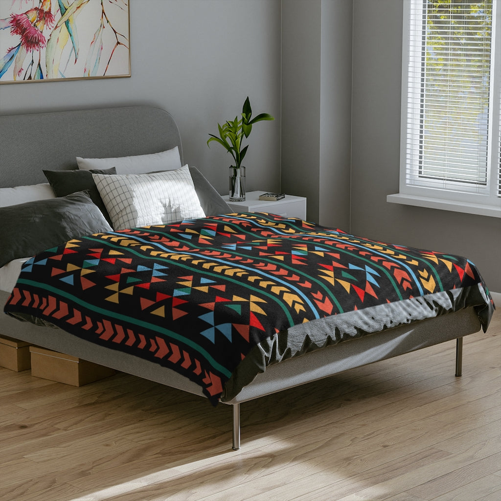 Soft Velveteen Minky Throw Blanket - Polyester Cozy Blanket for Adults, Kids & Baby | 3 Sizes with One-Sided Print | Perfect for Gifts, Bedroom, Sofa & Travel