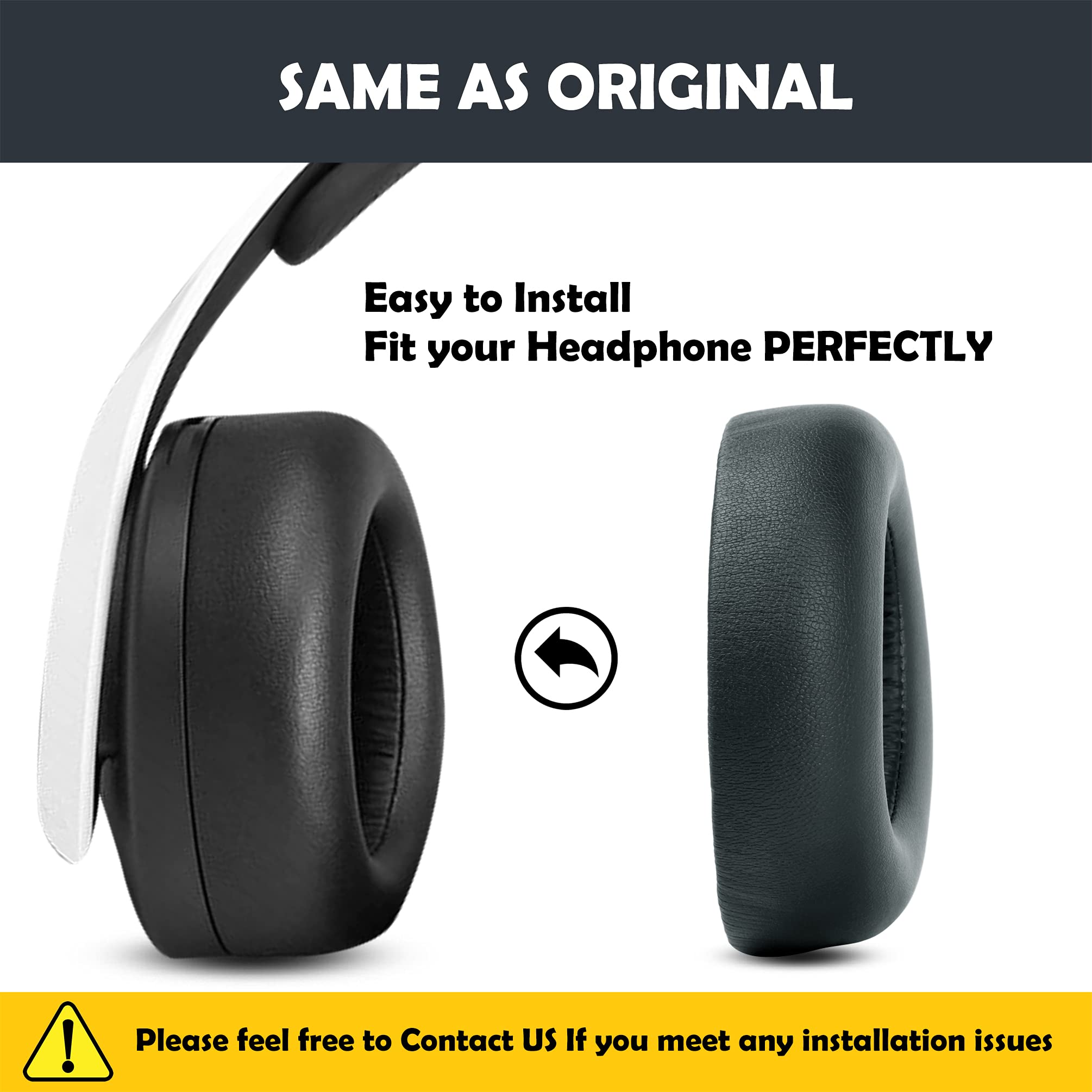 Premium Replacement Ear Pads for Sony PlayStation 5 Pulse 3D Wireless Headset - Soft Protein Leather & Memory Foam Cushions - Enhanced Comfort for Gaming, Music & Long Wear Sessions