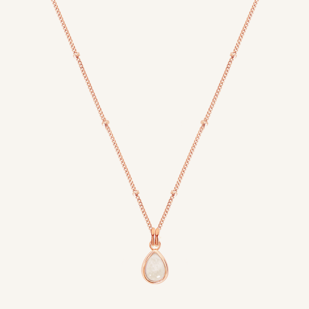 Moonstone Trove Charm Necklace - Elegant Healing Crystal Jewelry for Women | Perfect for Spiritual Healing, Meditation & Everyday Wear