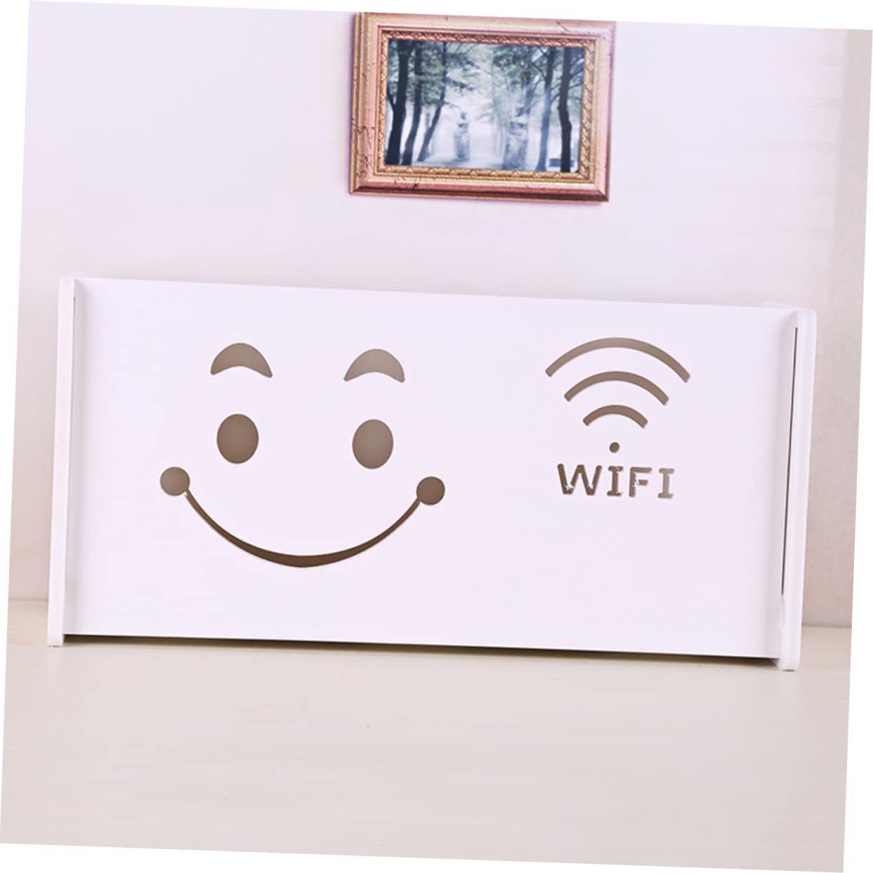 UKCOCO Wall Mount Router Holder - Organize Your WiFi Modem & Internet Box - Perfect for Home, Office & Gaming Setup