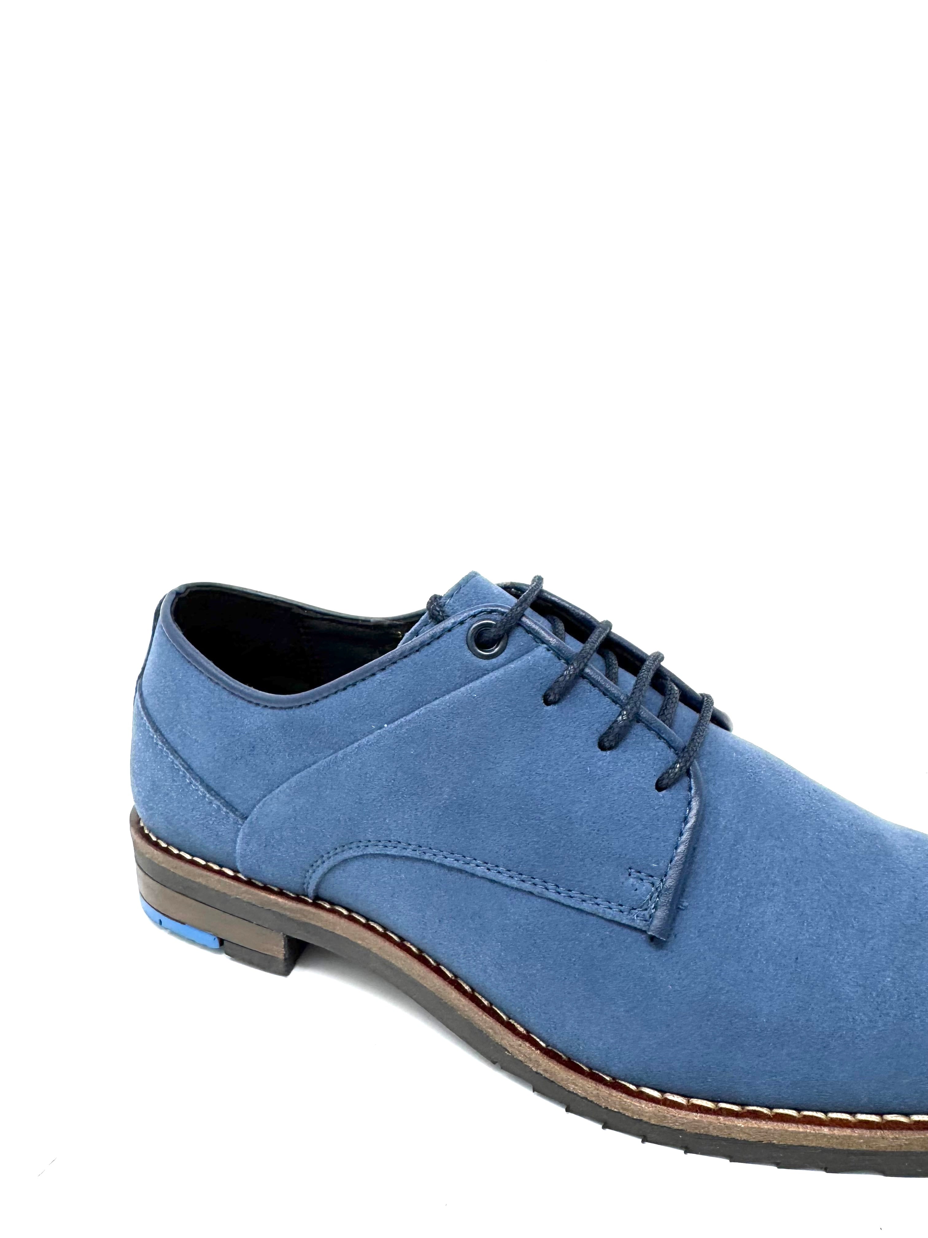 Novacas Alex Oxford Shoes in Blue - Stylish & Comfortable Men's Dress Shoes for Business, Office & Formal Occasions