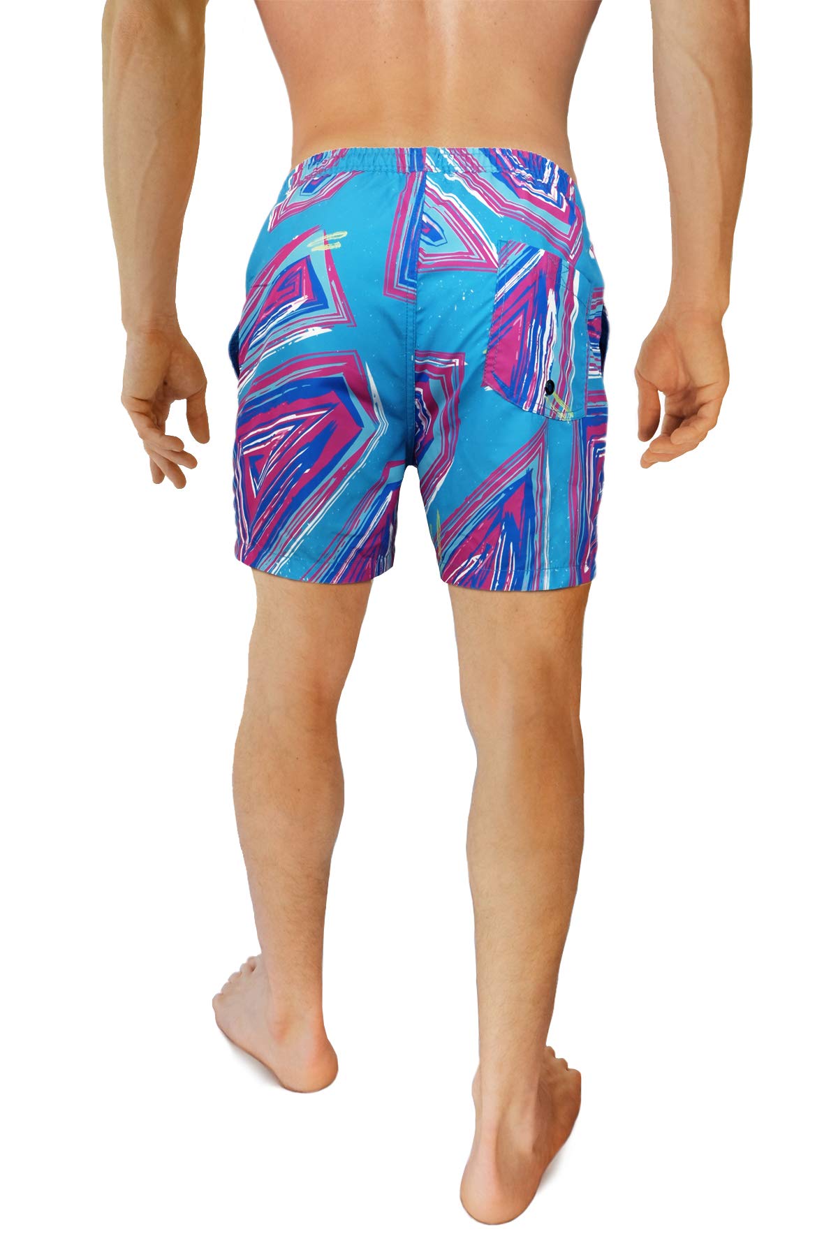 **Cabana Bro Men's Retro Swim Trunks - Quick-Dry Board Shorts for Beach, Pool & Summer Vacation | Stylish Swimwear for Men**
