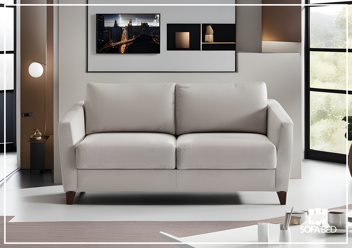 Custom Luonto Monika Fabric Sleeper Sofa - Handmade to Order | Convertible Couch Bed for Small Spaces & Guest Rooms | Perfect for Apartments, Dorms & Home Offices