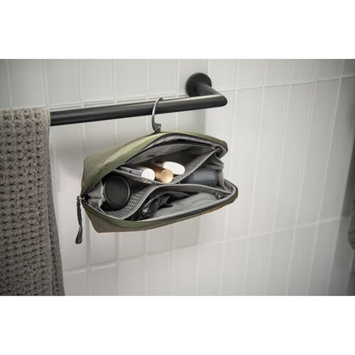 Peak Design Small Wash Pouch (Sage) - Compact Travel Toiletry Bag for Men & Women - Perfect for Camping, Gym & Airplane Carry-On Essentials