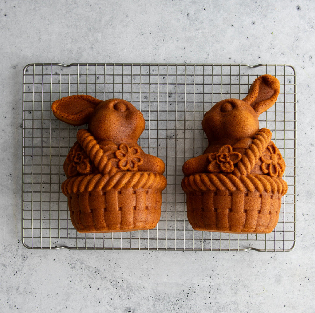 Easter Bunny in a Basket Cake Pan - Bunny Shaped Baking Mold for Spring Desserts, Cakes & Cupcakes - Perfect for Easter Celebrations, Birthday Parties & Holiday Baking