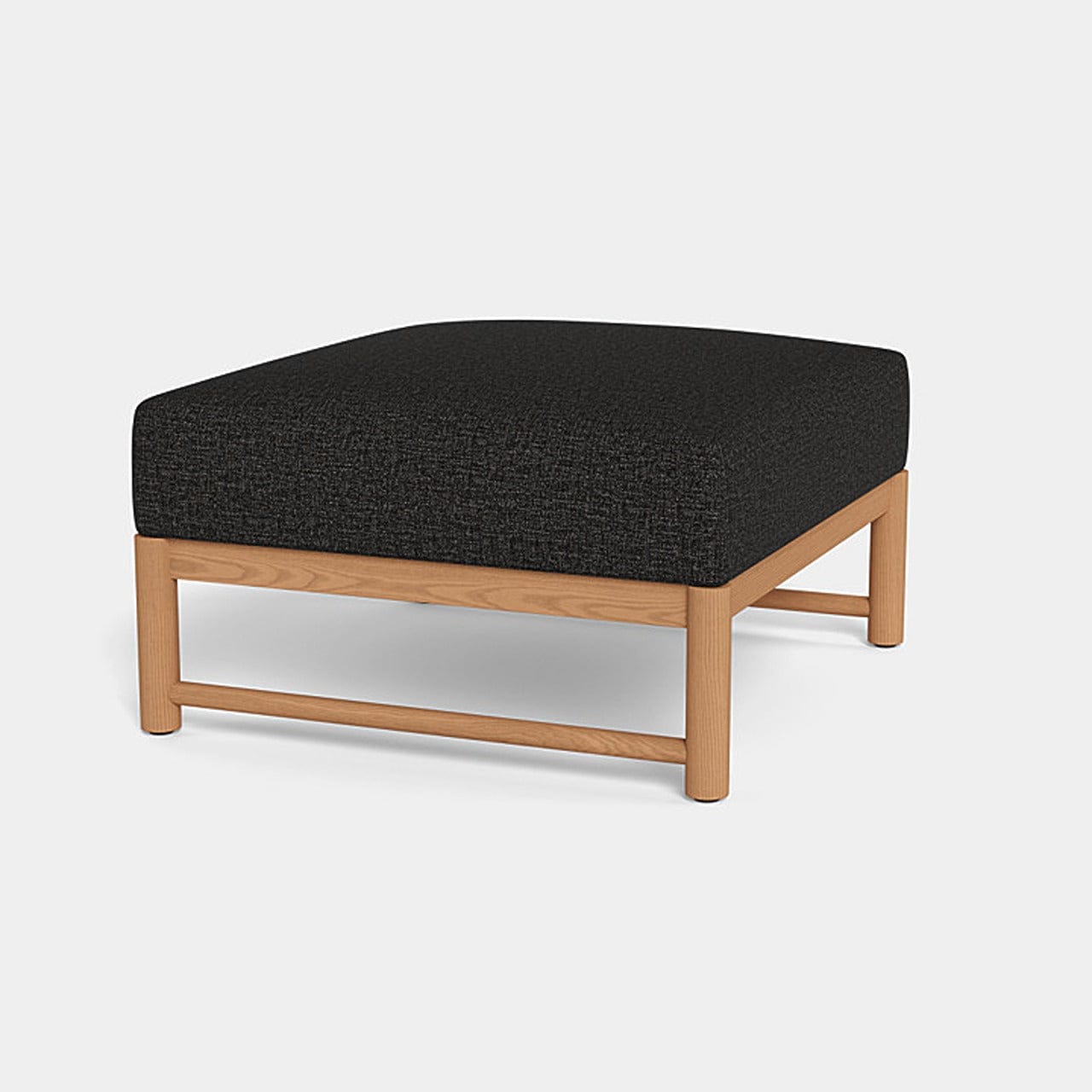 Premium Breeze XL Teak Outdoor Ottoman - Waterproof & Weather-Resistant Patio Furniture for Poolside, Garden, or Deck Relaxation