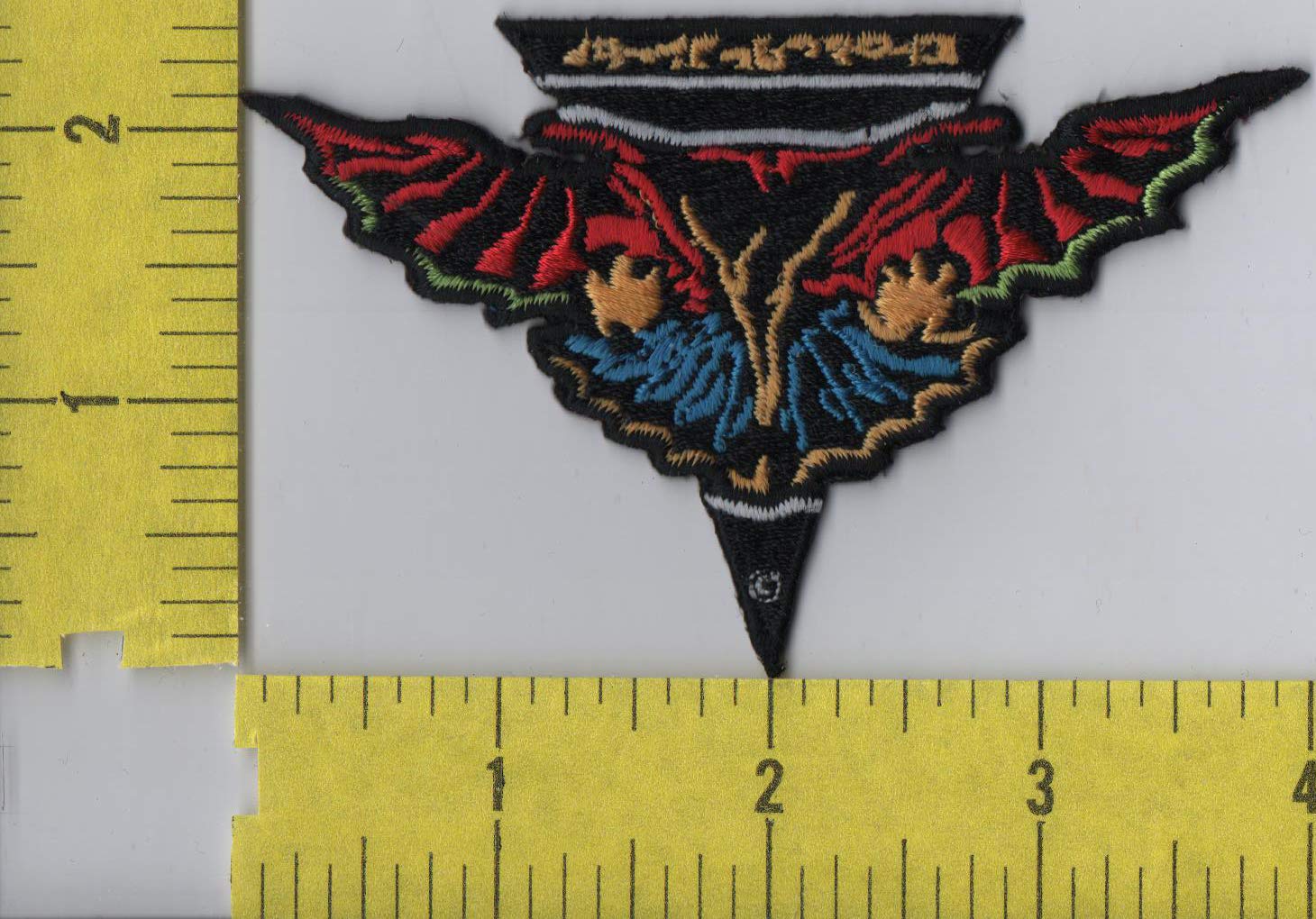 TOS Classic Red and Blue Iron-On Patch with Romulan Logo - Perfect for Cosplay, Costume Upgrades, and DIY Jacket Customization