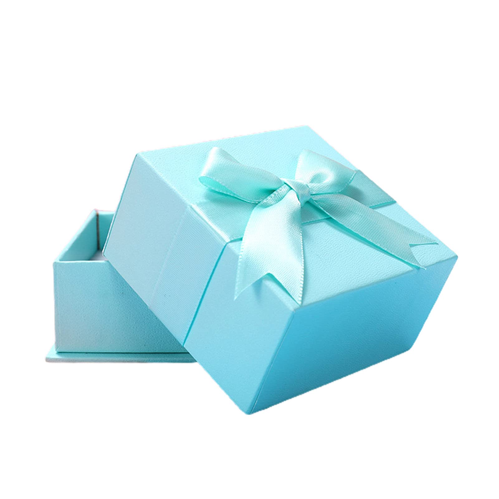 IKAXIYO Elegant Jewelry Gift Box Set - Square Earrings & Necklace Wrapping Box with Bow Tie - Perfect for Women's Jewelry Packaging, Wedding Favors, Birthday Gifts & Party Decorations