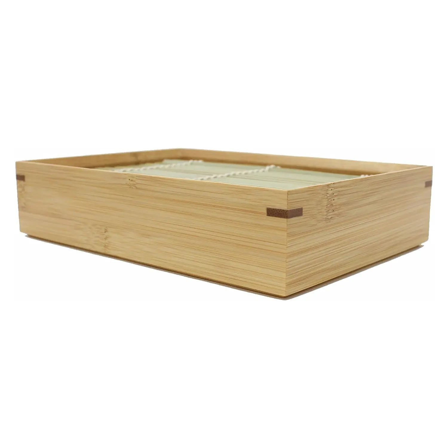 Premium Manyo Bamboo Soba Noodle Serving Box Set - Eco-Friendly Japanese Style Bento Lunch Box for Sushi, Noodles & Meal Prep - Perfect for Home, Office & Picnics