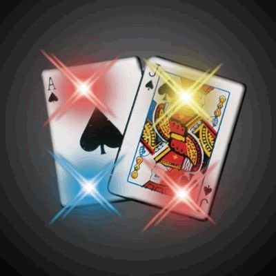 Blinkee Blackjack Flashing Body Light Lapel Pins - LED Light Up Badge for Parties, Raves & Night Events - Fun Accessory for Costumes, Clubs & Festivals