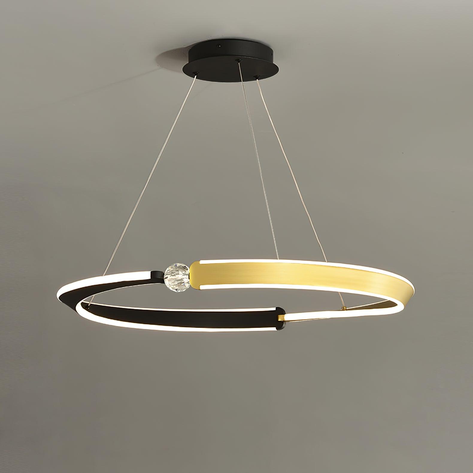 Beliani Modern LED Pendant Light - Adjustable Hanging Fixture for Kitchen Island, Dining Room & Bedroom Lighting - Energy Efficient Dimmable Ceiling Lamp